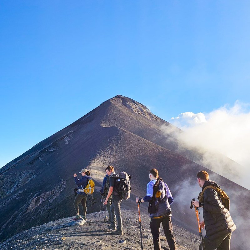 Hikers on Acatenango Volcano Hike