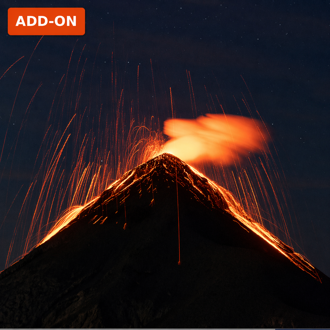 Fuego Volcano Erupting